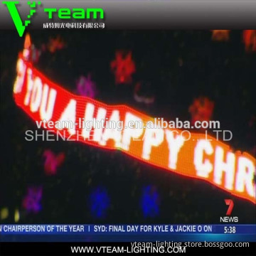 Energy saving full color HD LED video curtain screen pixel pitch55mm led mesh screen